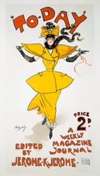 Reprodukcja plakatu do tygodnika „Dzisiaj” pod redakcją Jerome