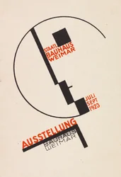 Wystawa Bauhaus Weimar Wystawa Bauhausu. Pocztówki, 1923.