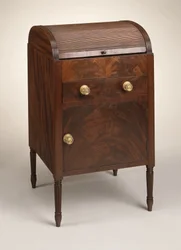 Toaletka Tambour, 1795-1810 (mahoń i topola tulipanowa)