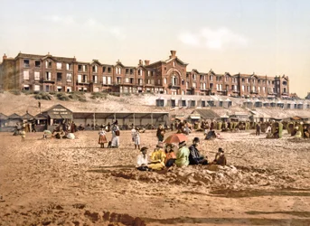 Hotel Orange od plaży w Scheveningen, wyd. ok. 1900