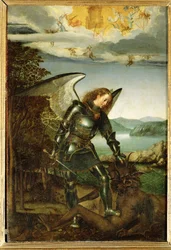Archanioł Michał (obraz na drewnie dębowym)
