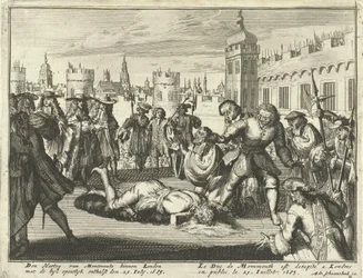 Egzekucja księcia Monmouth, 15 lipca 1685 akwaforta.