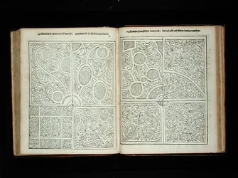 Parter w stylu francuskim, z „Holenderskiego ogrodnika” Johanna van der Groena, opublikowany 1699 (rycina) (patrz także 171922