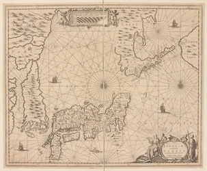 Mapa Japonii, nowy i dokładny opis Japonii, krainy Eson i sąsiednich wysp z Snowy Discovery