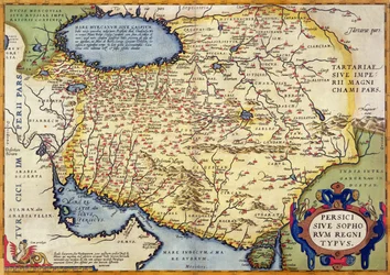 Mapa Persji, z Theatrum Orbis Terrarum, wyd. Abraham Ortelius (1527-98) Antwerpia, ok. 1590