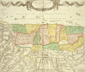 Mapa Ziemi Świętej, wyd. Jan Barend Elwe, Amsterdam, 1742