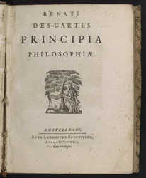 Strona tytułowa Zasad filozofii Rene Descartes
