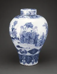 Wazon z pokrywką, 1678-80
