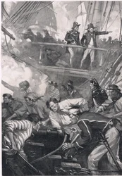 How They Fought in the Days of Old, ilustracja z "British Battles on Land and Sea", wydana przez Cassell, Londyn, ok. 1910 r.
