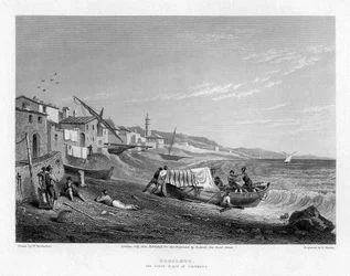 Cogoleto, miejsce urodzenia Kolumba, Włochy, 1828.