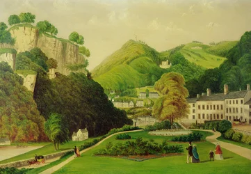 Kąpielisko Matlock z terenu hotelu Bath, 1895