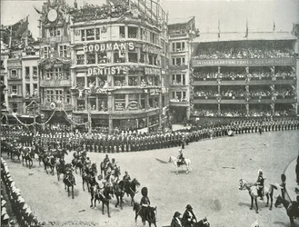 Lord Roberts nadzorujący ustalenia na cmentarzu św. Pawła, 1897 r