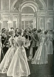 Recepcja państwowa w Pałacu Buckingham: Wejście księcia i księżnej Walii, c1897