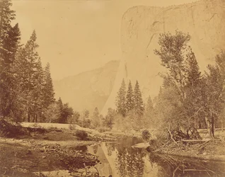 Tutokanula. Dolina Yosemite. (Wielki Wódz) "El Capitan". 3500 stóp wysokości.
