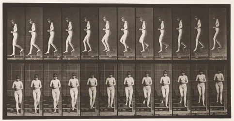 Talerz 128. Schody schodzące, ręce splecione, 1872-1885