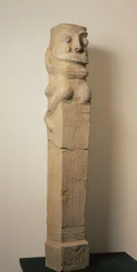 Wczesna chińska ceramika nadproże grobowca, artefakt grobowy, wschodnia dynastia Han, 25-220 (ceramika)