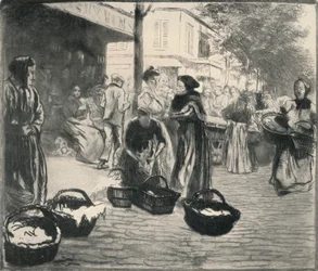 „Targ na świeżym powietrzu, Avenue de Clichy”, 1915
