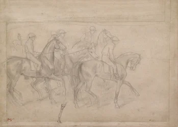 Na wyścigach, ok. 1860-62