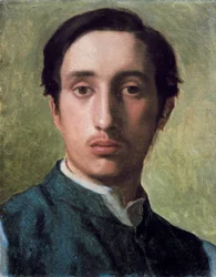 "Autoportret" Obraz Edgara Degasa (1834-1917) z 1857 r.