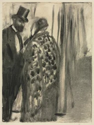 Rozmowa: Ludovic Halévy i Madame Cardinal (Rozmowa) dla "La Famille Cardinal" Ludovica Halévy