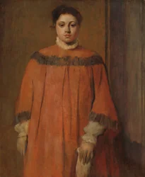 Dziewczyna w czerwieni, ok. 1866.