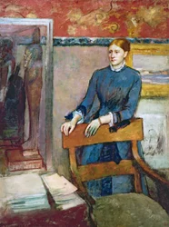 Helene Rouart w gabinecie ojca, ok. 1886 r.