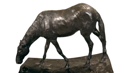 Koń przy korycie, rzeźba Edgara Degas