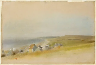 Domy na krawędzi klifu w Villers-sur-Mer, 1869