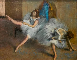 W sali koncertowej (szczegóły). 1890-1892. Olej na płótnie.