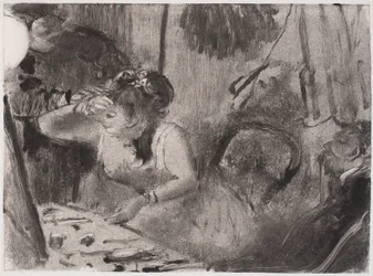 Intymność, ok. 1877-80 (monotypia w czerni)