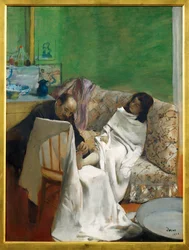 La pedicure (obraz na płótnie)