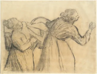 Praczka niosąca bieliznę, c. 18851895.
