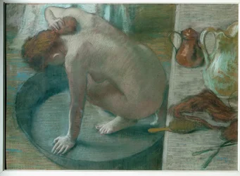 Le tub (Kobieta w kąpieli) (olej na płótnie)