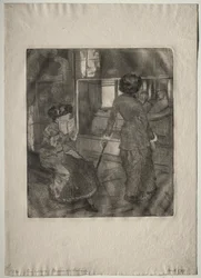 Mary Cassatt w Luwrze: Galeria Etrusków, 1879-1880.