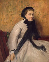 Portret kobiety w szarości, ca. 1865.