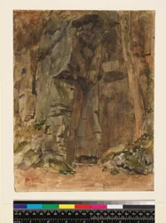 Skały w Bagnoles-De-L"Orne, przed 1917 r.