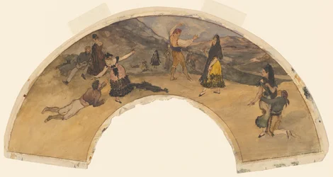 Hiszpańscy tancerze i muzycy, 18681869.