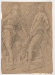 Studium według Andrei Mantegny, „Parnassus”, c.1854-56