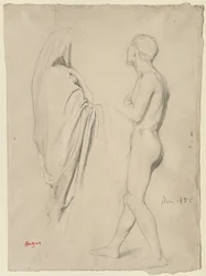 Studium dla „Dante i Virgil”, ok. 1856-57