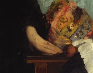 Rodzina Bellellich, fragment dłoni, 1858-67 olej na płótnie, fragment z 16122