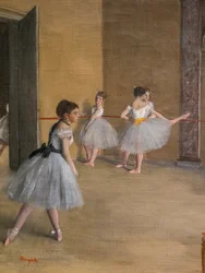 Lecon tańca (szczegół). 1872. Olej na płótnie.