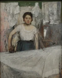Kobieta prasująca
