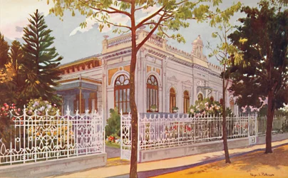Vilino Nair, rezydencja admirała barona de Teffé von Hoonholtz, Petropolis, 1914