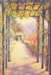 Włoska Pergola (akwarela na papierze)
