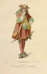Kostium do roli Alceste, ok. 1868 r. (rycina)