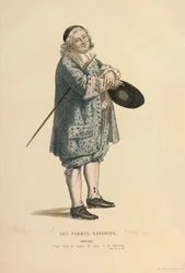 Kostium do roli Chrysale, ok. 1868 r. (rycina)