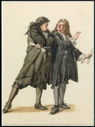 Portret Vadiusa i Trissotina, ok. 1870 (akwarela)