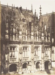 Fragment Pałacu Sprawiedliwości, Rouen, 1852-54.