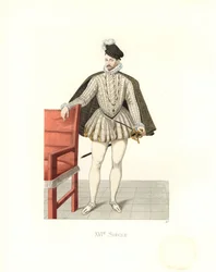 Król Francji Karol IX (1550-1574) (grafika)