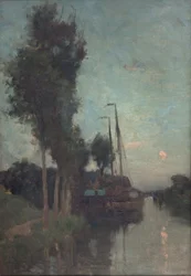 Wieczór w Holandii (olej na płótnie)